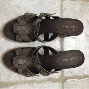 Nine West leather sandals